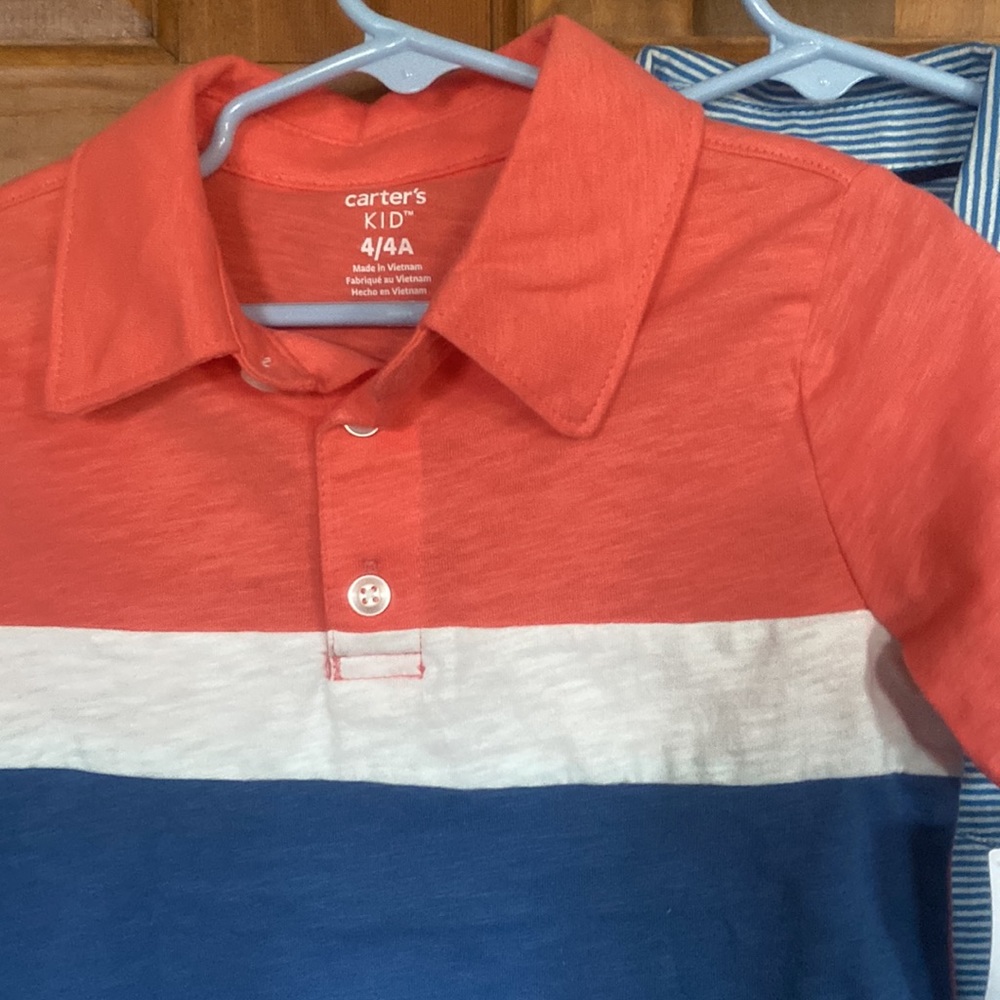 NWT Carter’s 4t/4 polo shirts - Picture 5 of 7